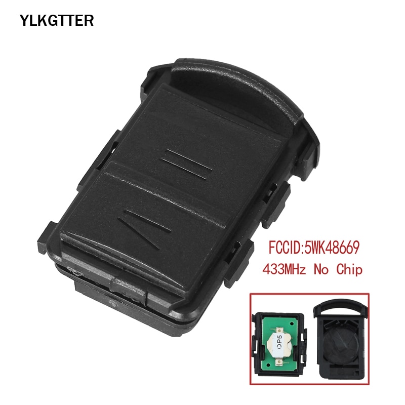 YLKGTTER 2 Button Remote Car key For Opel/Vauxhall Meriva Agila Astra Corsa C 2001-2005 No Chip For 5WK4 8668/9 Keyless Entry