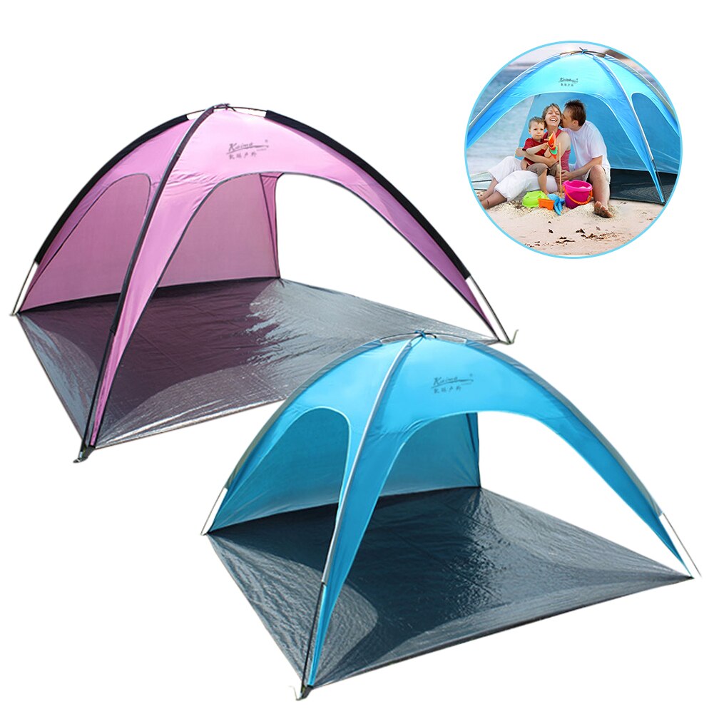 Tienda de campaña para la playa, refugio de protección solar de 3 a 3 personas, toldo de sombra fácil de llevar con bolsa para la playa, pesca, Picnic,