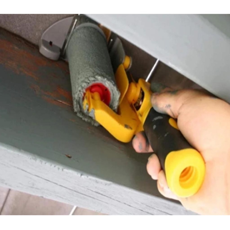 N0HB Handheld Paint Edger Clean Cut Paint Roller Brush Household Painting Tool for Indoor Outdoor Wall Ceiling Painting