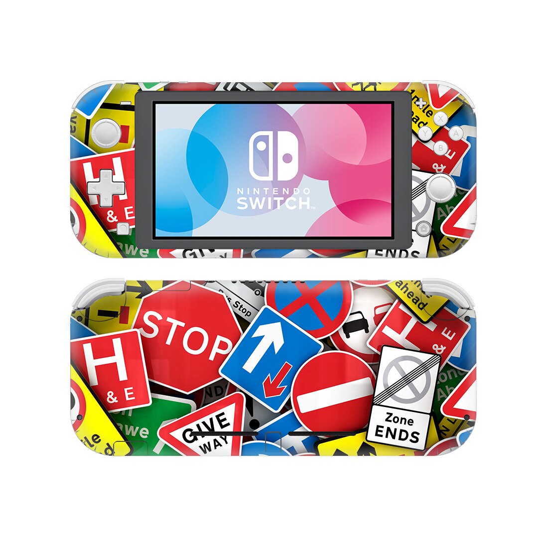 Pegatina de piel de vinilo de estilo grafiti para Nintendo Switch Lite, NSL película protectora, 15 estilos