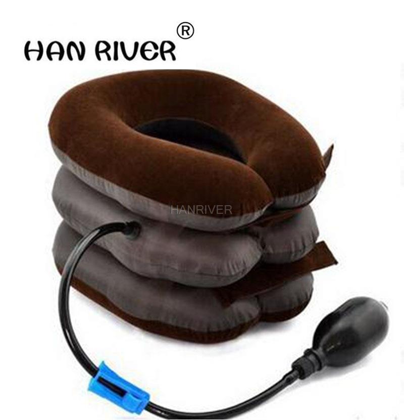 ! Cervical traction apparatus with inflatable neck neck stretcher health care toolsRelax tensions ease fatigue massage neck
