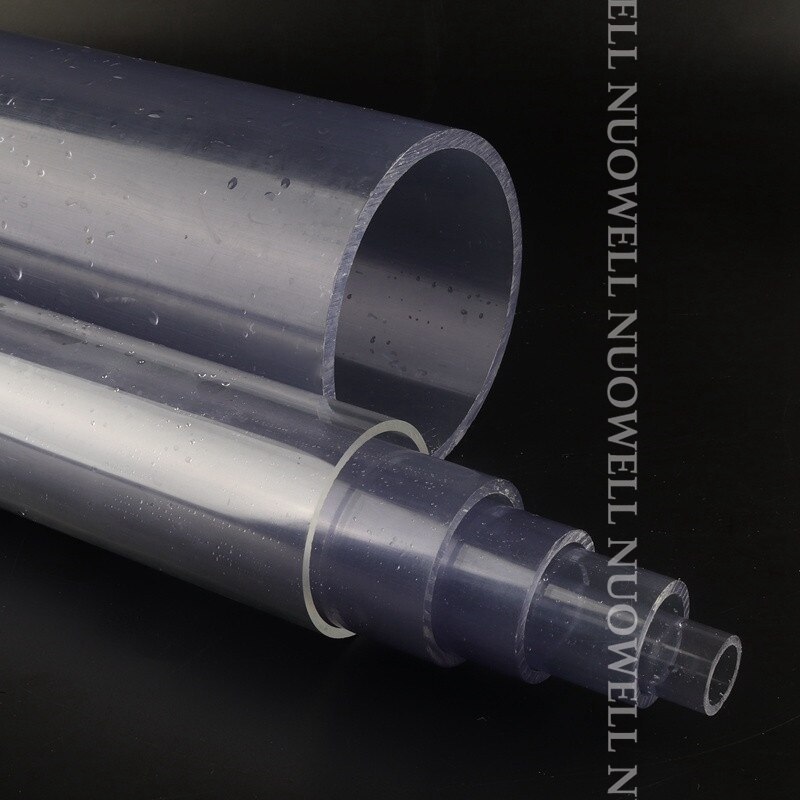 50cm O.D16~280mm Transparent PVC Pipe Aquarium Fish Tank Visiable UPVC Pipe Chemical Liquid Tube Anti-Corrosion Water Pipe