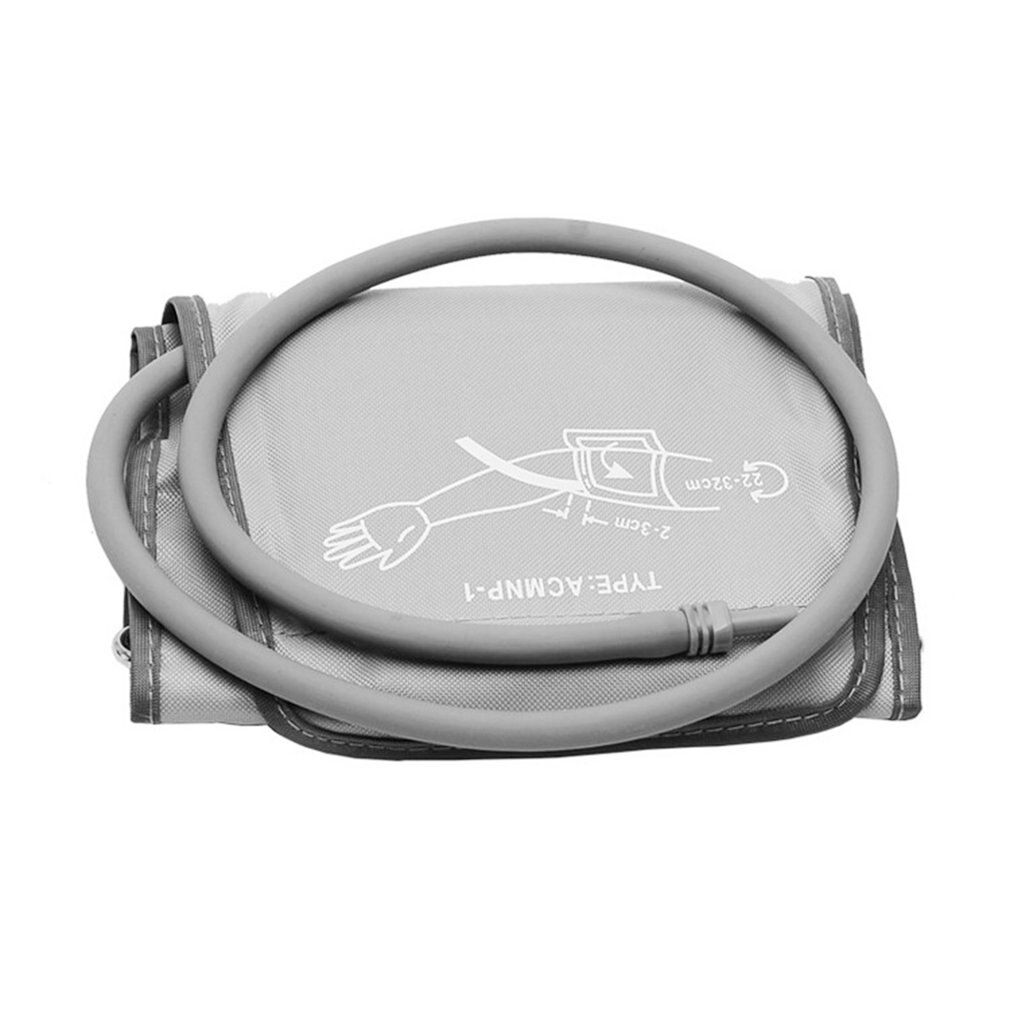 Manguito portátil do tonômetro do tubo do monitor de pressão arterial de digitas do manguito do braço de 22-32 cm único para o esfigmomanômetro: Silver grey