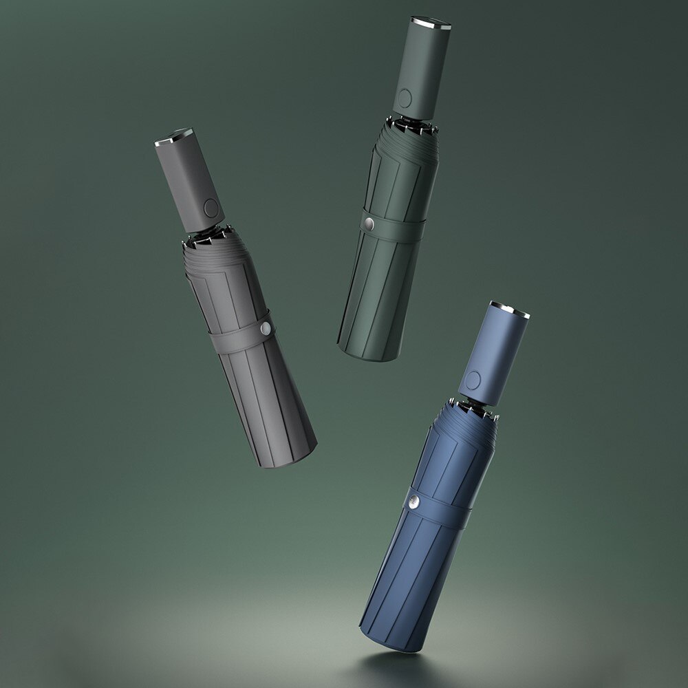 Nuovo per Xiaomi ombrello pieghevole automatico con luce a Led ombrelli da pioggia grandi antivento ombrellone da esterno portatile per uomo donna
