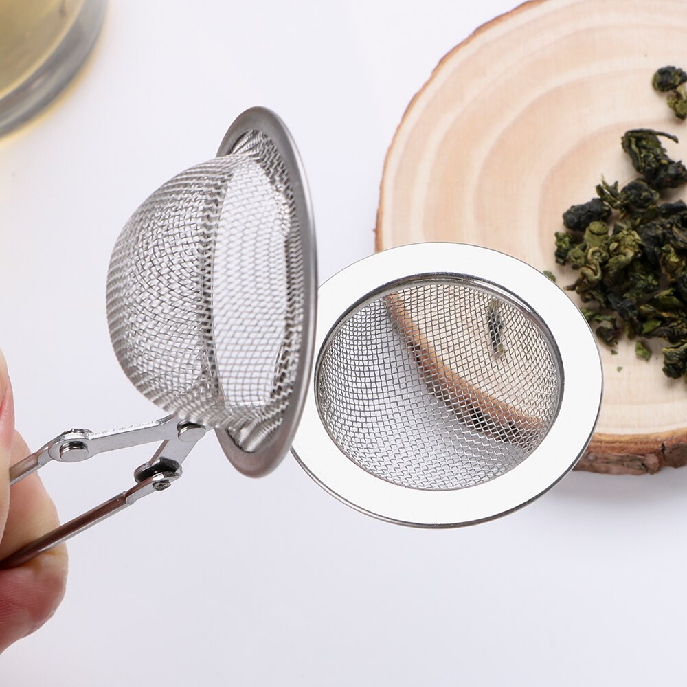 NICEYARD Stainless Steel Coffee Herb Spice Filter Diffuser Tea Infuser Handle Tea Ball Sphere Mesh Tea Strainer