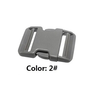 Boucle en plastique de 2 pouces (50mm) à Double réglage, clip de sangle en plastique pour bagages, boucle de ceinture plate à dégagement rapide 5: 50mm / Color 02