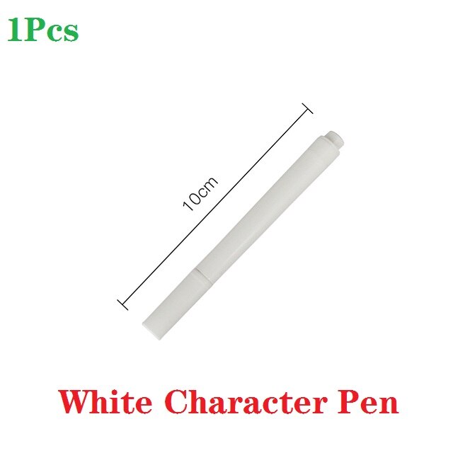 1 st diy pvc 8/10/12 galler klistermärken vit karaktär penna flaska etikett klistermärken handstil kan raderas: Penna