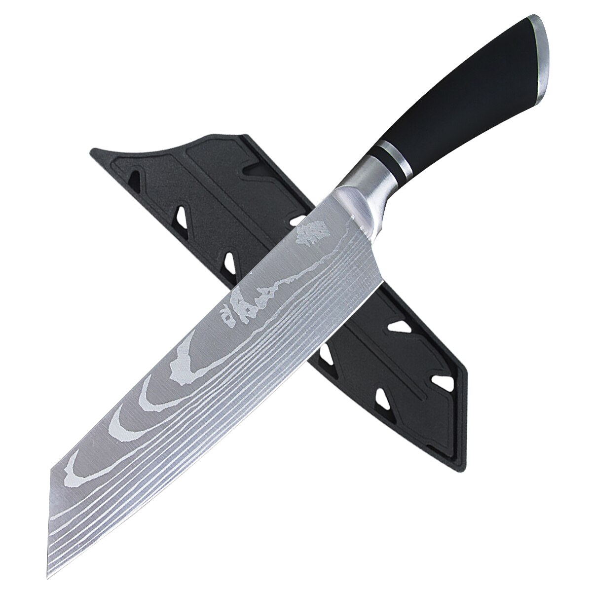 Chef Knife 8 Inch Damascus Chef' Knife Japanese Knife Stainless Steel Kitchen Tool Santoku Meat Cleaver Cooking Kitchen Knife