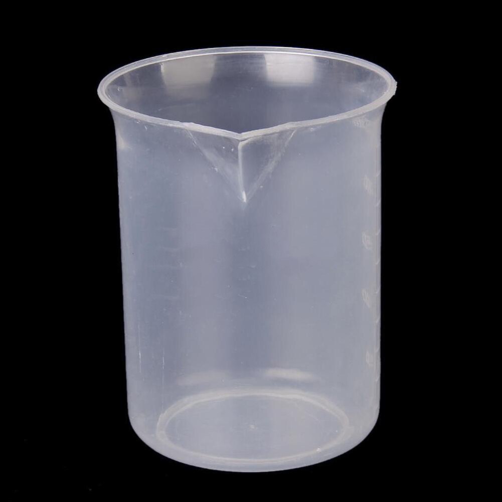 250ml Lab Laboratory Transparent Plastic Graduated Cylinder Measuring Cup Beaker
