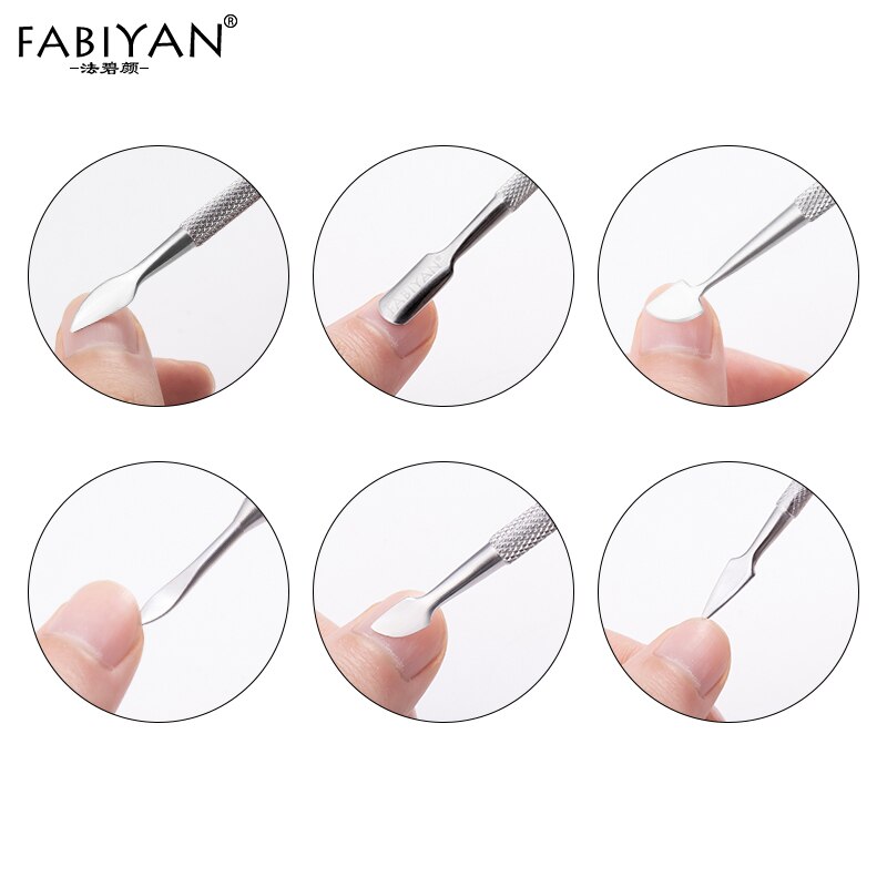 Ustensile de pédicure pour le soin des pieds, accessoire à double embout pour le nettoyage des ongles incarnés, avec crochet décapant et poussoir de cuticule, manche avec cannelure en acier inoxydable,
