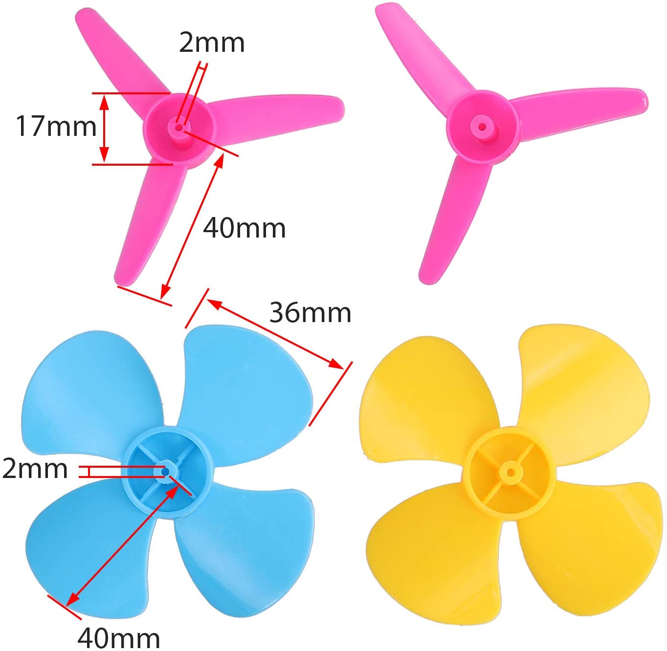 6 Set DC Motor Kit,Electric 1.5-3V 24000RPM Motor with 86 Pcs Plastic Gears,AA Battery Holders,Bracket,Switch,Shaft Propeller