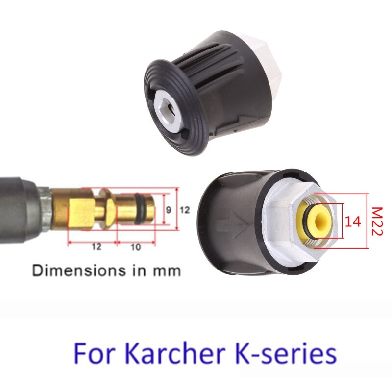 Durable Washer Adapter Set Pressure Washer Hose Connector Quick Connect Kit Quick Hose Plug with Pressure Washer M4YD