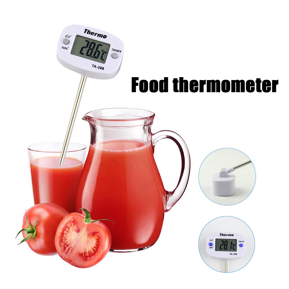 Voedselthermometer  ta288 digitale keukenthermometers voor vleesbereiding voedseltemperatuursonde bbq elektronische oven keukengereedschap