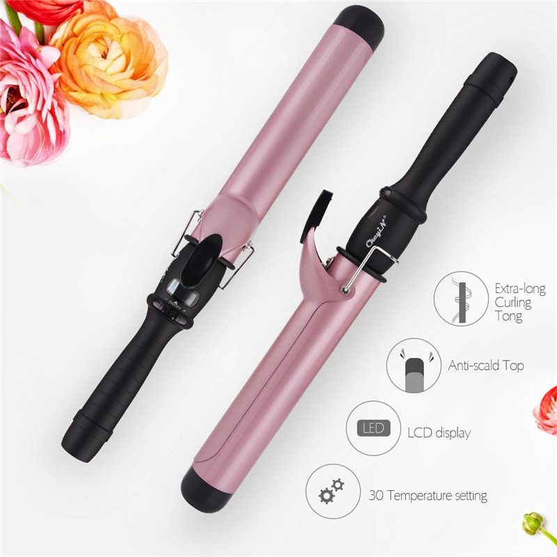38mm salong hår krølltang hår krøller tryllestav ruller strykejern ptc quick curls waver hår krølltang styling verktøy 21