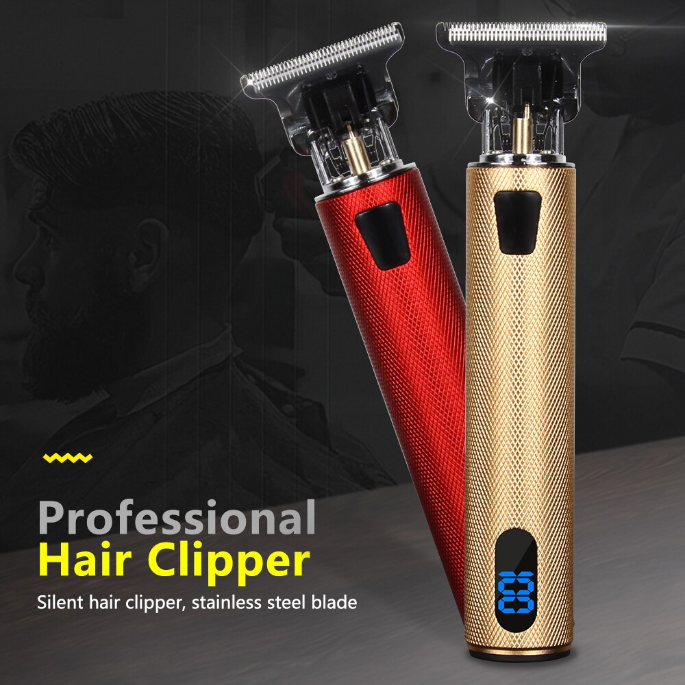 Hair clipper electric hair clipper rechargeable razor trimmer 0mm men's hair clipper rechargeable timer beard cutter 0mm