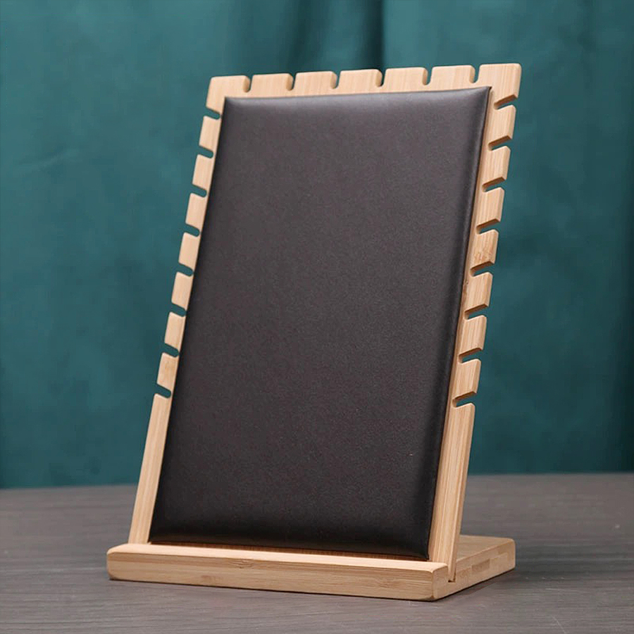 Massief houten kettingframe, sieradenstandaard, sieradenhouder, hangerhouder, sieradenpresentatieaccessoires: Rood