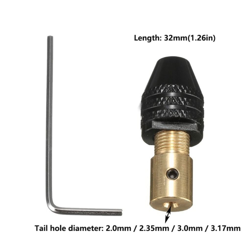 Portabrocas eléctrico pequeño y duradero de 0,3-3,4mm, herramienta de portabrocas de taladro eléctrico pequeño Universal, pinza de broca multifunción