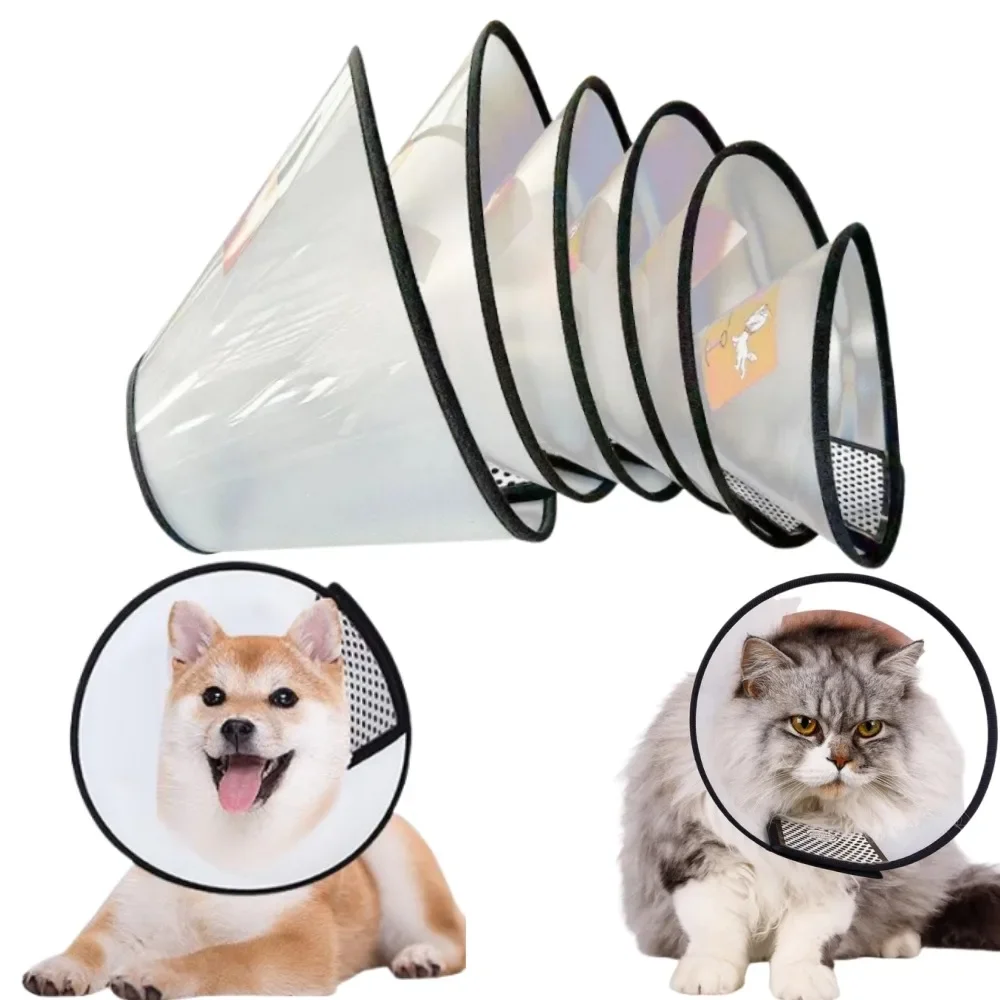 Hond Kat Huisdier Elizabethaanse Halsband voor Honden Comfortabele Kegels Om Likken te stoppen Beschermende Halsband voor Hond Na Chirurgie Anti-Bite Likken