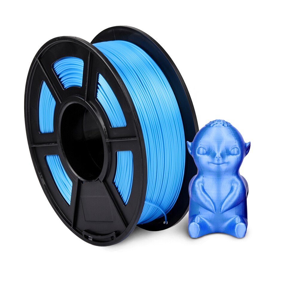 SUNLU Silk 3D PLA Filament 1.75 mm 1kg Close To Silk Feeling 3d Printing Material 3D Printer Filament Plastic PLA: Silk Blue