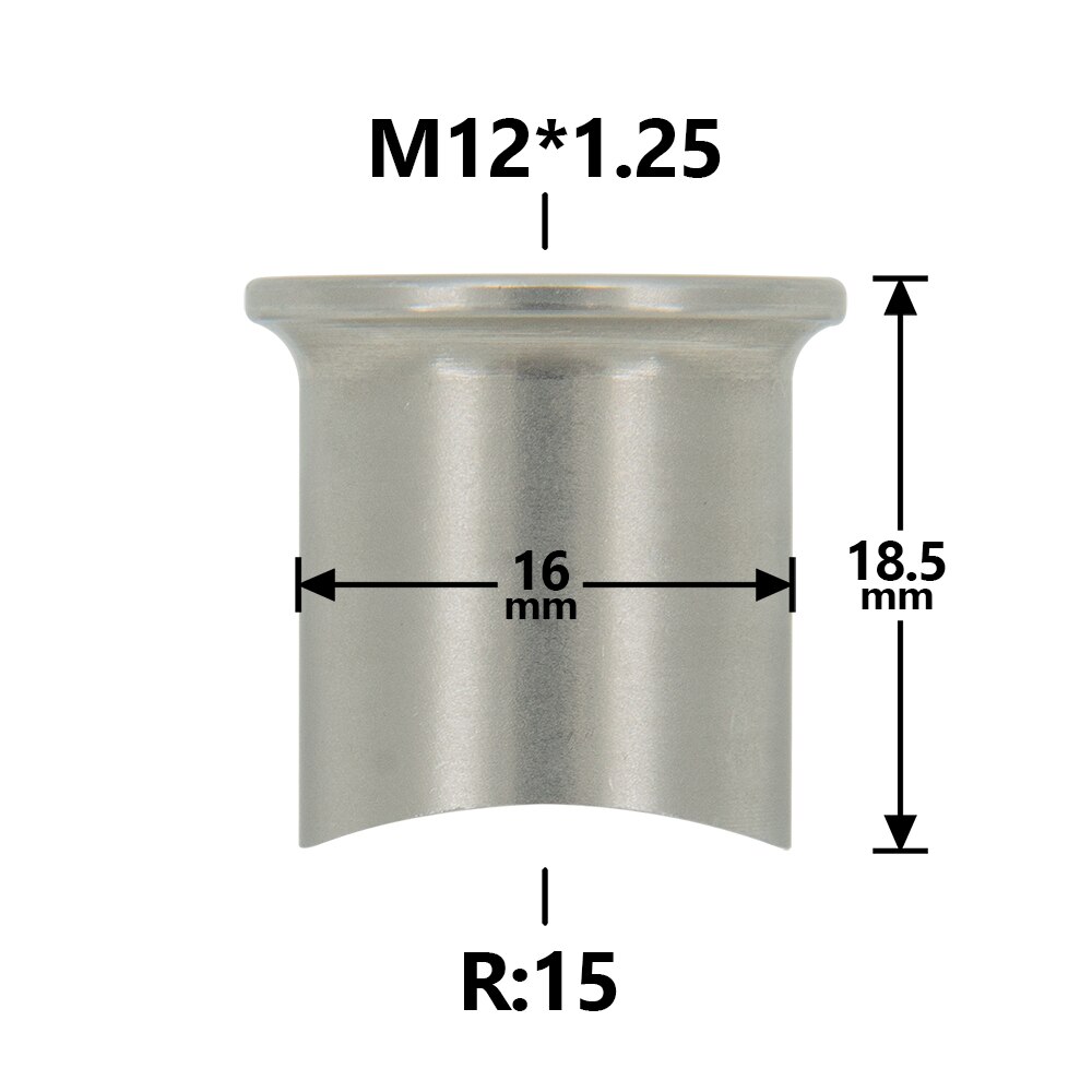Universal O2 Oxygen Sensor Stepped Mounting Boss And Plugs Stainless Steel Adapter M12 X 1.25 Thread Nut Bung