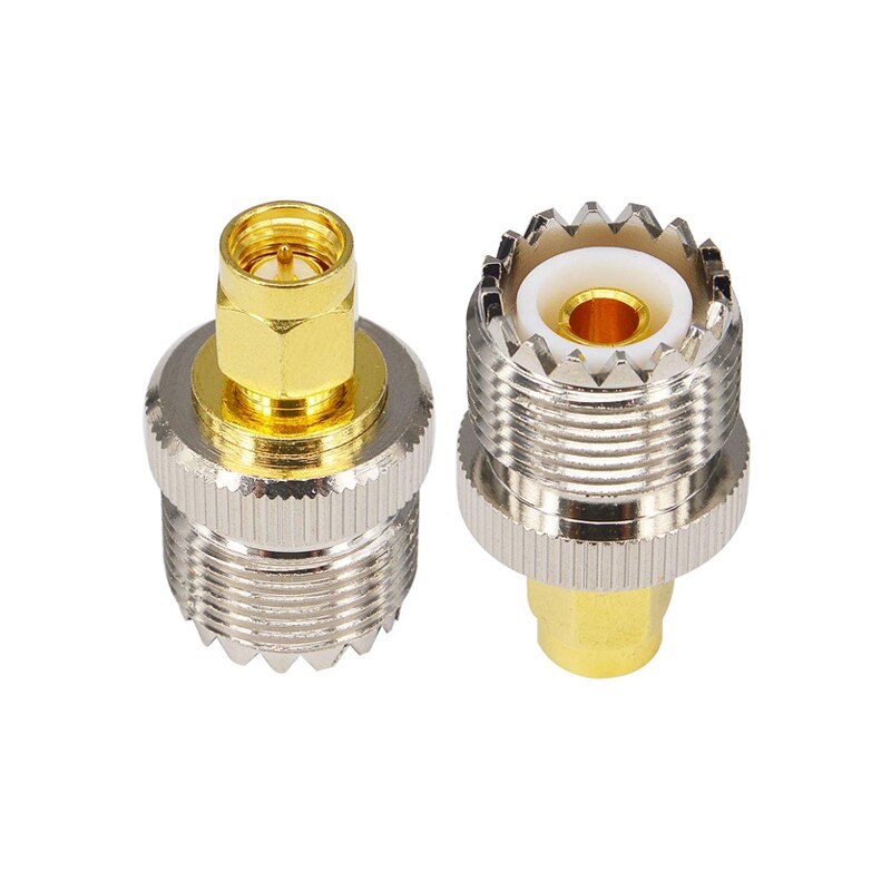 RF coaxial Adapter SMA Male to UHF Female SO239 SDR Connector SO-239 Converter for MD380 Garmin Alpha HT Radio Antenna Cable