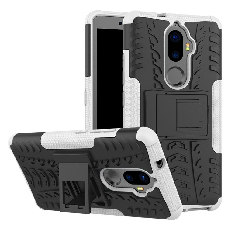 Hoesje voor lenovo  k8 , hybride schokbestendige behuizing van tpu + pc, telefoonstandaard, hoesje voor lenovo  k8 plus, hoesje voor lenovo  k8 note, telefoonhoesjes: Voor lenovo  k8 notitie / Wit