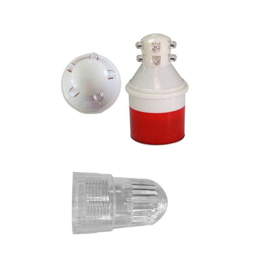 L# visdobber led licht rood wit oceaan zee nacht vissen attractie lokken licht hengel verticale boei dobber tackle