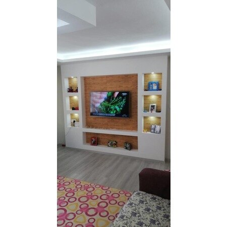 NW84 Panel de pared autoadhesivo 3D moldeado de madera 443035913
