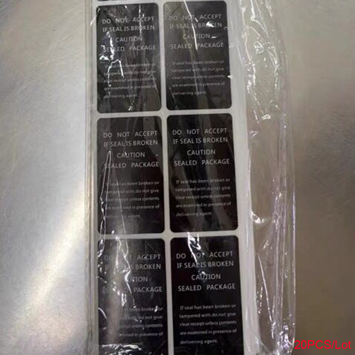 20Pcs Box Label Seal Film Stickers Phone Packing Package Sealing Marker Indicator Sticker Tape Adhesive: Default Title