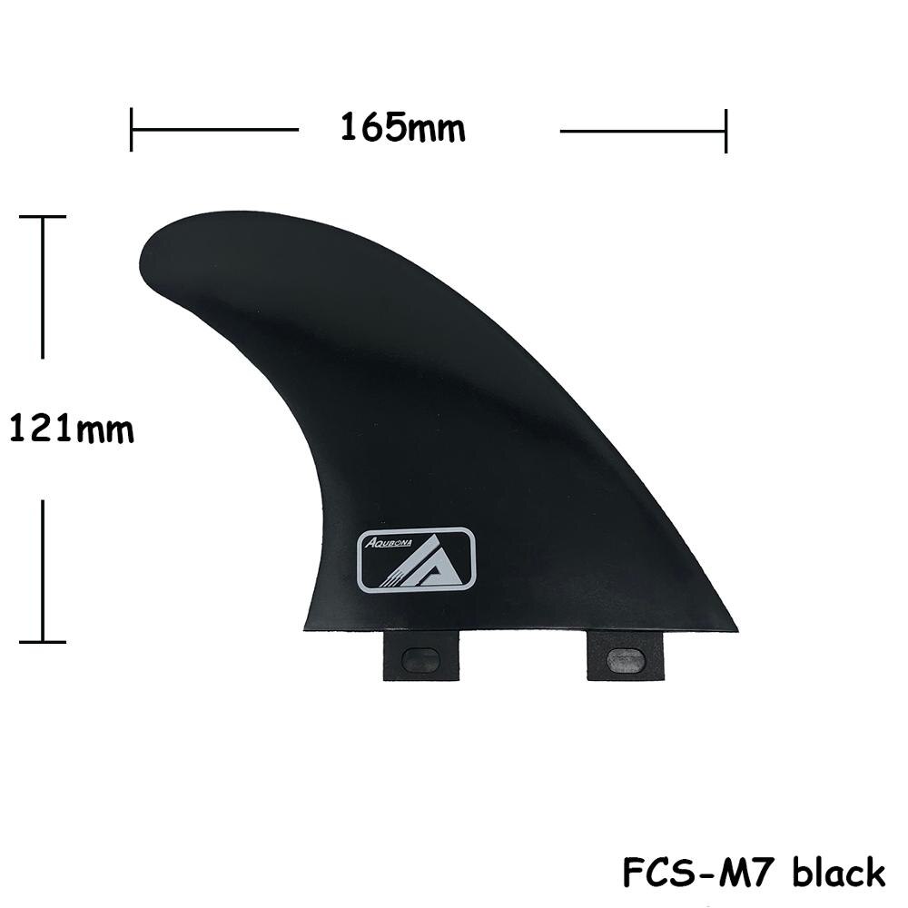 Aqubona M7 Plastic Surfplank Thruster Zwart Fcs Surf Vinnen Voor Surfen