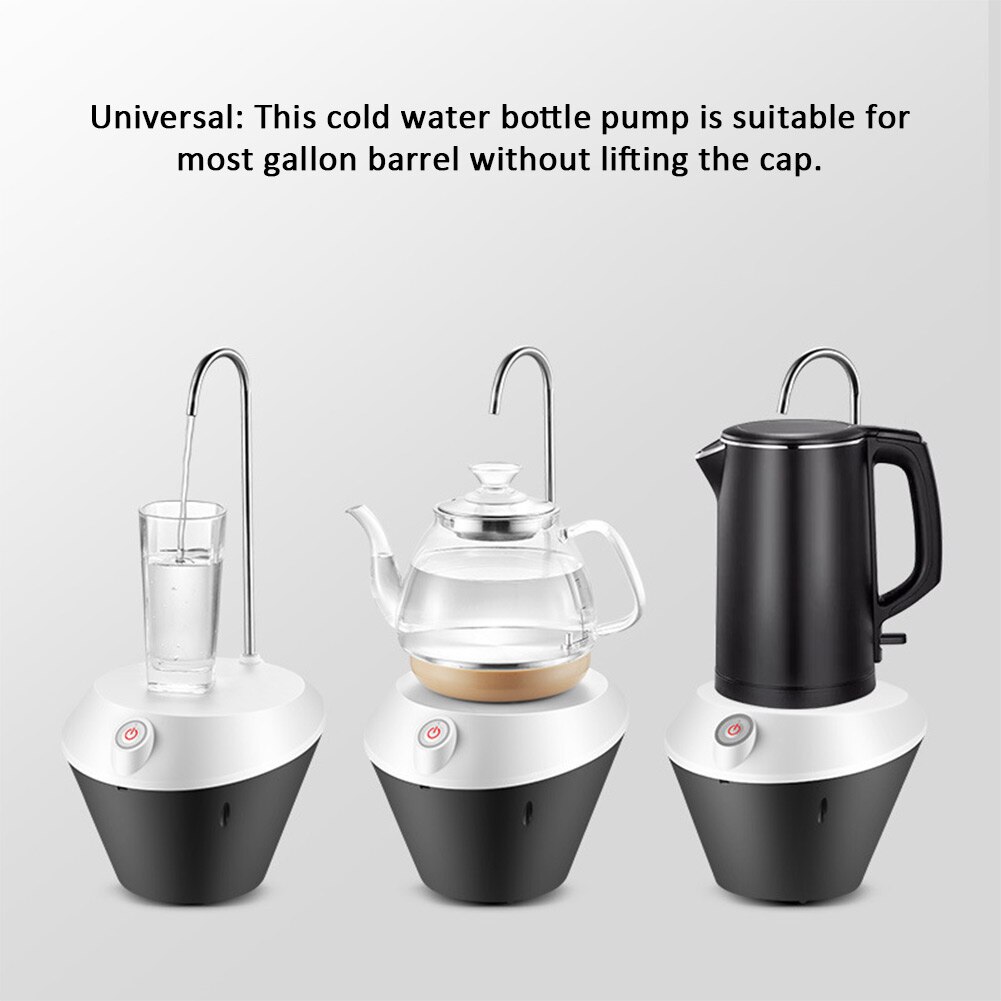 Home Stainless Steel Electric Automatic USB Charging With Platform Water Dispenser Comfort Fountain Bottle Pump Easy Install