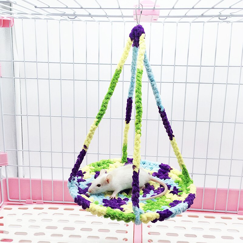 thumbnail image 2 of Little Friends HUGE Rodent-Hive Hammock - 30x30x25cm Soft Cave Bed For Rats, Ferrets, Chinchillas (Rainbow Waves) 2 of 14