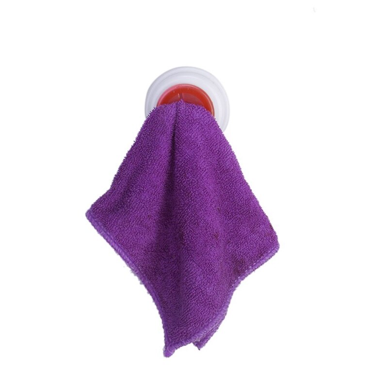 ! 2Pcs Pink Cloth Tea Towel Holder Rubber Push In