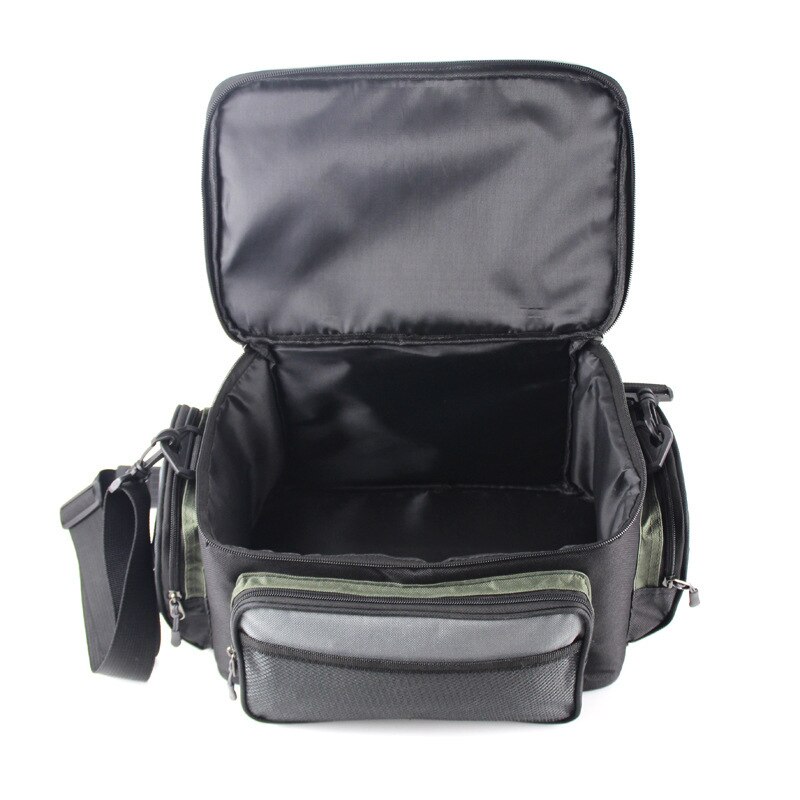 Fisketaske oxford multifunktionel fiskehjul lokkeudstyr opbevaringstaske udendørs karpe fiskegrej skulder crossbody tasker
