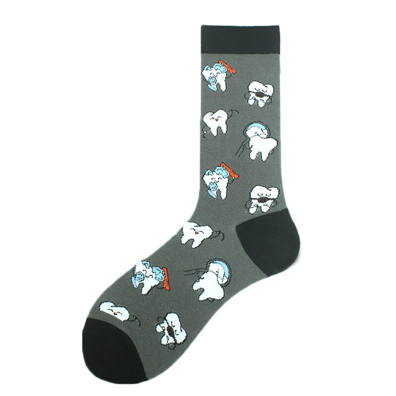 Chaussettes Fun Pour Hommes - Motif Moto Et Pneus, Idéales Pour Sport, Cadeau Noël Ou Fête Des Pères
