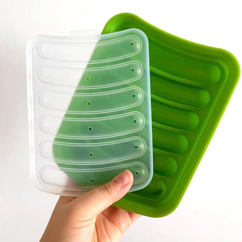 Babymad beholder spædbørn pølse modermælk opbevaringsboks fryser bakke sprødere babymad beholder opbevaring snack beholder