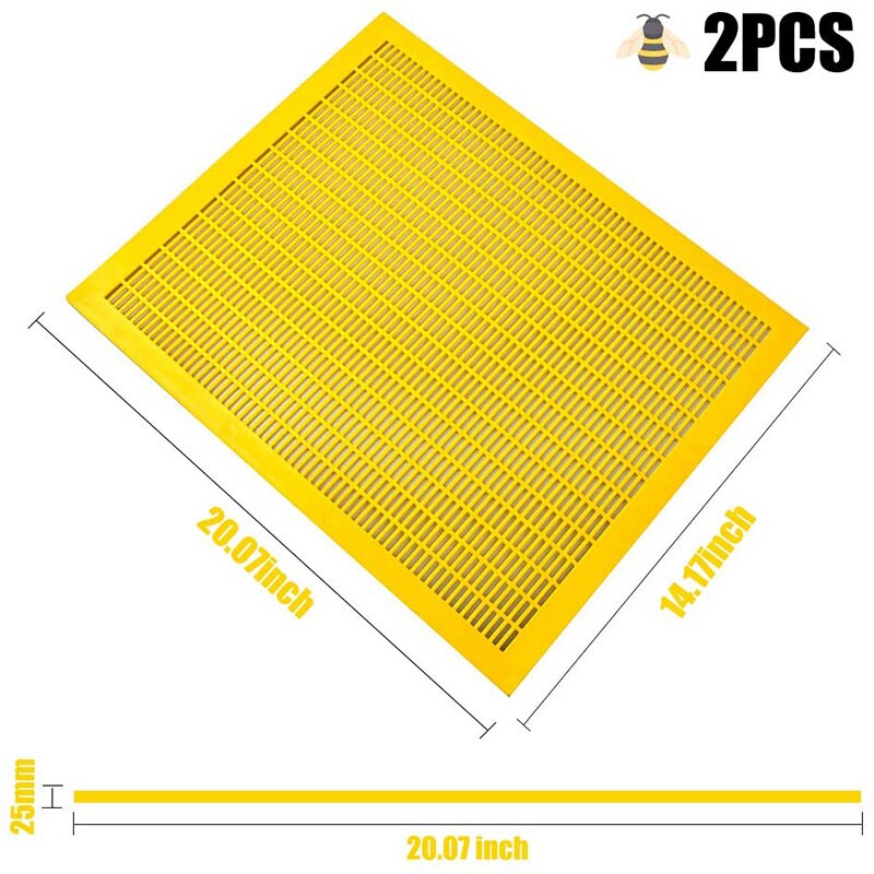 Plastic Beekeeping Queen Excluder to Keep Queen Separate From Honey Boxes in a Bee Hive
