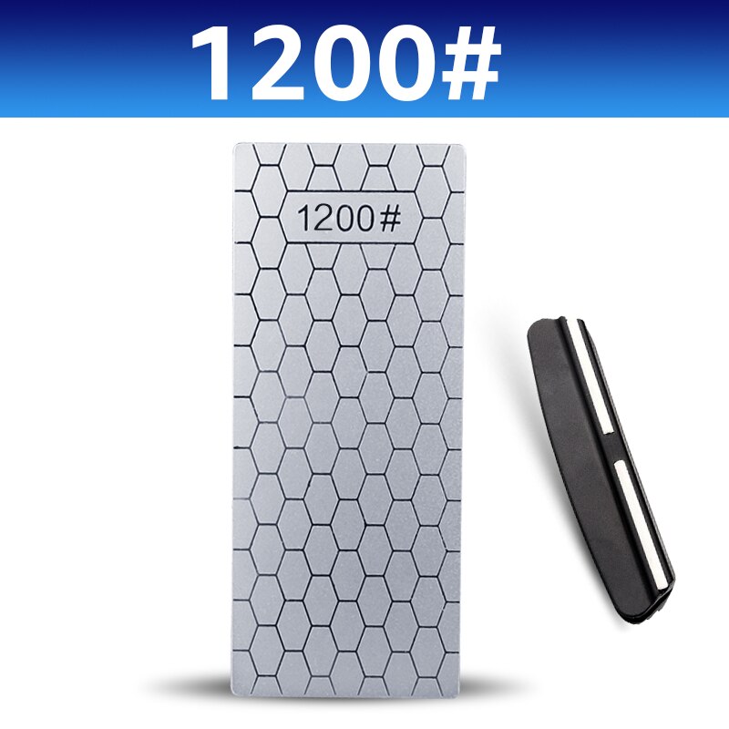 Diamond Knives Sharpening Stone 400# 1000# 600# Grindstone Knife Sharpener Ultra-thin Honeycomb Surface Whetstone Set: Girt 1200 set