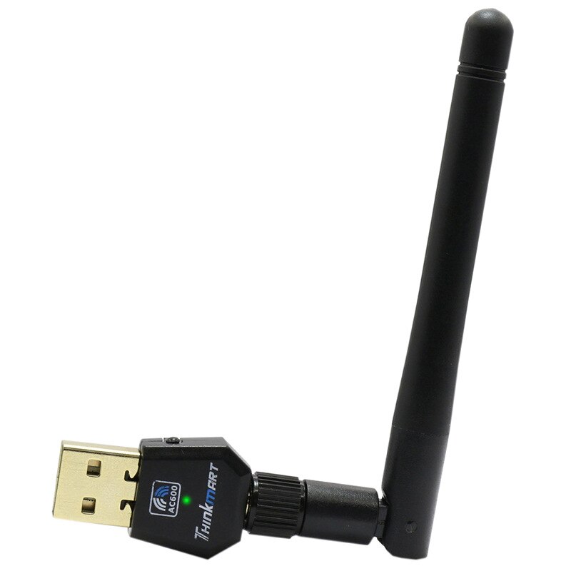 Adaptateur d'antenne Wifi USB sans fil 600M carte réseau WiFi 2.4G 5.8GHz double bande adaptateur d'antenne Wifi ca 802.11a/b/g/n