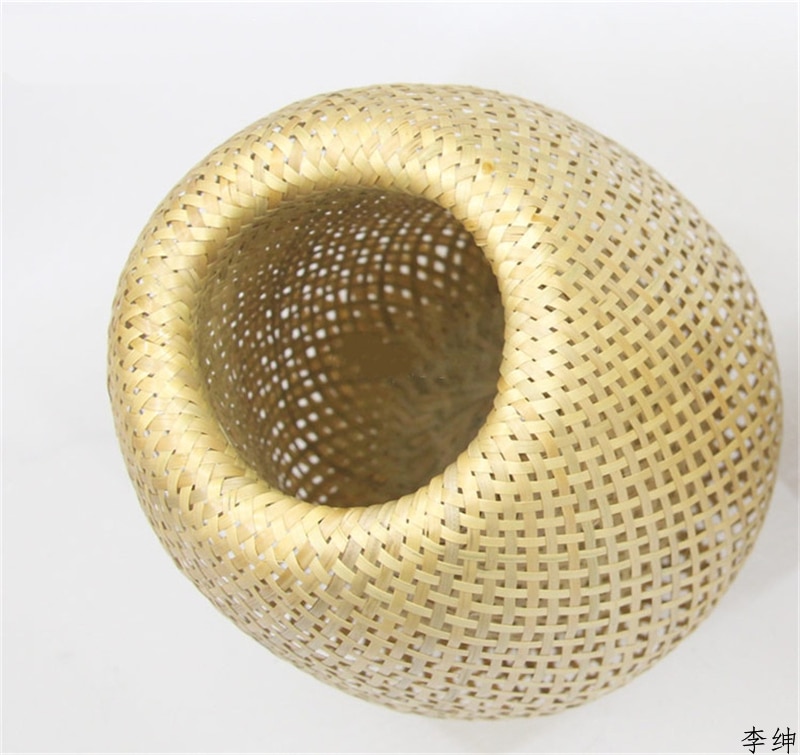 Chinese Hand Knitted Bamboo Art Pendant Lights Restaurant Caf Loft Hanging Pendant Lamp Home Decor Bamboo Led Light Fixtures