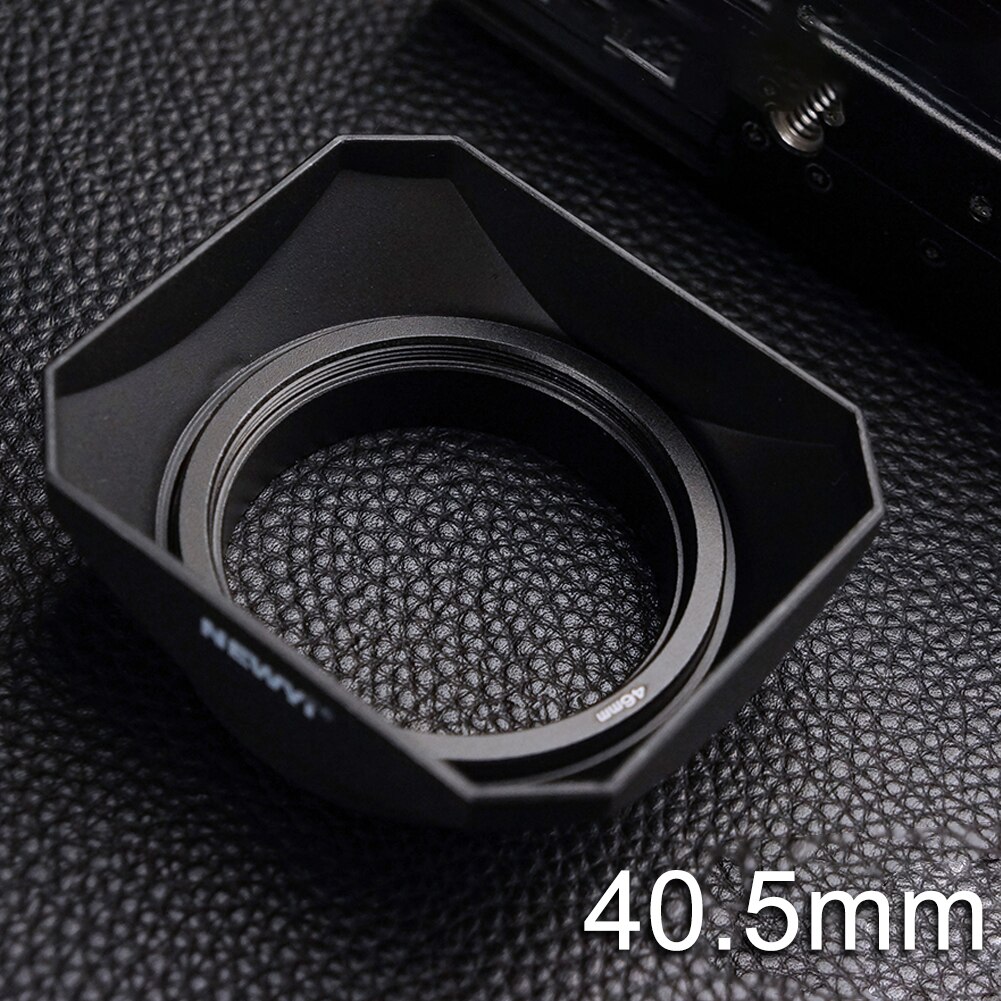 Easy Install Accessories Camera Square Shape Adjustable Practical Photographic Outdoor Retro Style Anti Glare Lens Hood