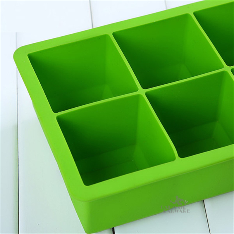 Ice Mold Silicone Ice Cube Tray Mould Shape Ball 6-Square Soft Silicone Ice Cube Tray Ice Maker Jelly Pudding Mould
