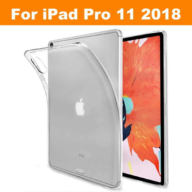 Zurück Fall für iPad 10,2 9,7 2 3 4 Abdeckung für Air 2 1, TPU Weiche für iPad Pro 10,5 10, Kristall Protector für Mini 4 5 3 2 1: for iPad Pro 11 2018