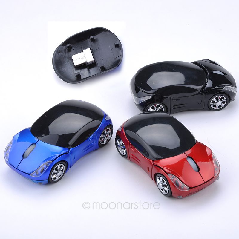 USB 2.4GH Souris Optique Voiture Style Wireless Car USB2.0 Optical Mouse Mice For Laptop PC Computer