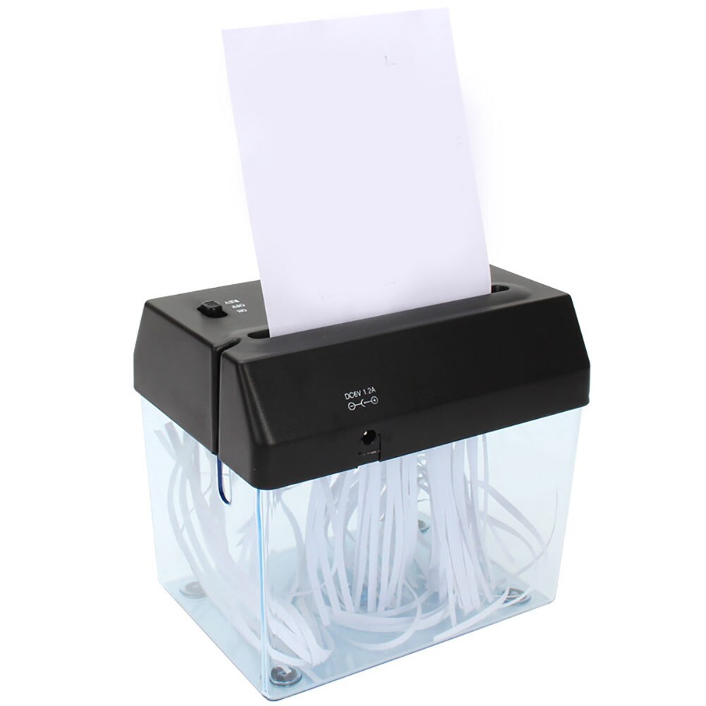 Skæremaskine mini bærbar papirkurv usb makuleringsmaskine papir dual-purpose desktop automatisk  a6 foldet  a4 hjemmekontor strimmel