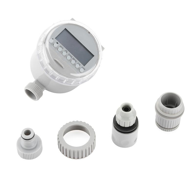 3 Styles Garden Electronic Watering Timer Rain Sensor Solar LCD Double Dial Controller Watering Irrigation 1/2'' 3/4'' Tap Joint
