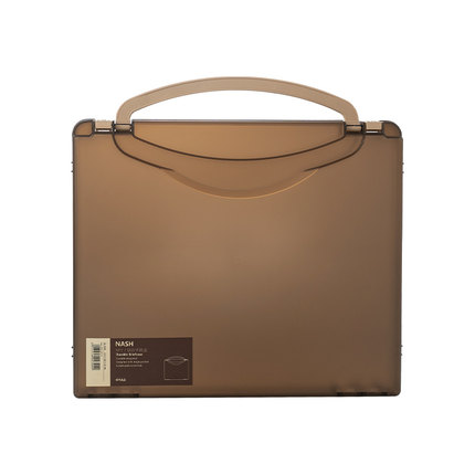 Portable Document Case A4 Paper Organizer Document File Storage Waterproof Case For Documents: Coffee