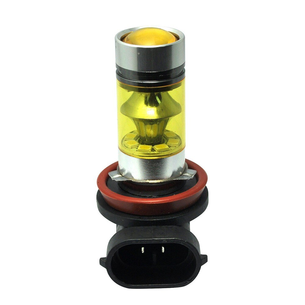 2x H11 H8 Led Gelb Nebel Glühbirnen 4300K 100W 1500LM Super Helle DRL 4300K Gelb H11 h8 LED Nebel DRL Licht