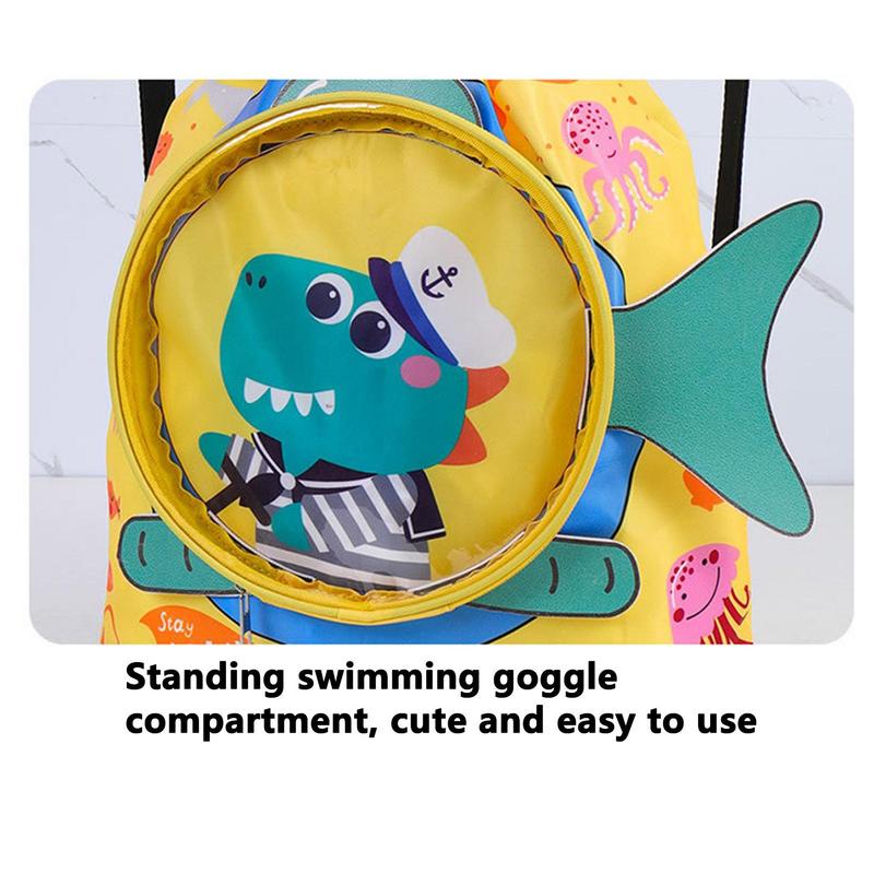Bolsa de natación para niños, mochila de playa con animales bonitos para niños, bolsa de natación para niñas, playa, piscina, natación, mochila húmeda y seca para exteriores