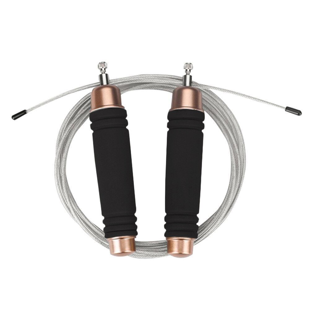 Steel Wire Heavy Speed Skipping Jump Rope Adults Gym Fitness Weight Loss Tool Fitness Equipment Accessories: black